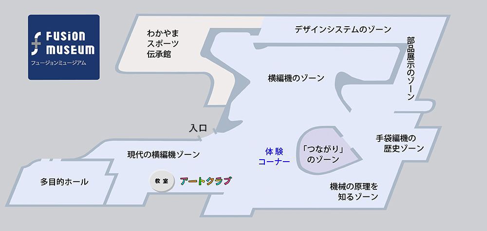 フュージョンミュージアム館内図